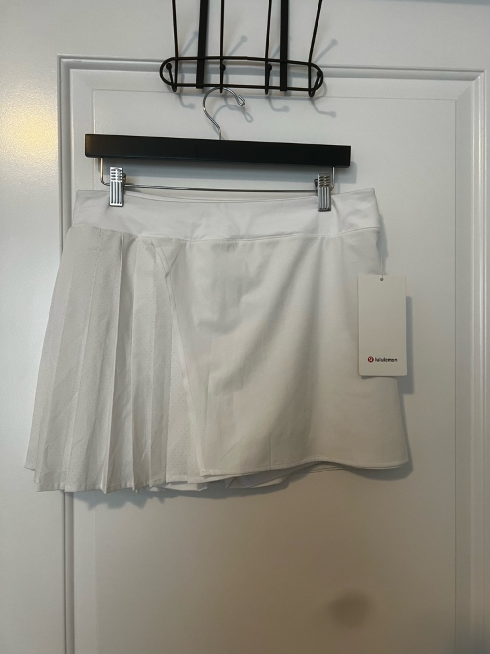 NWT Lululemon White Asymmetrical Tennis Skort